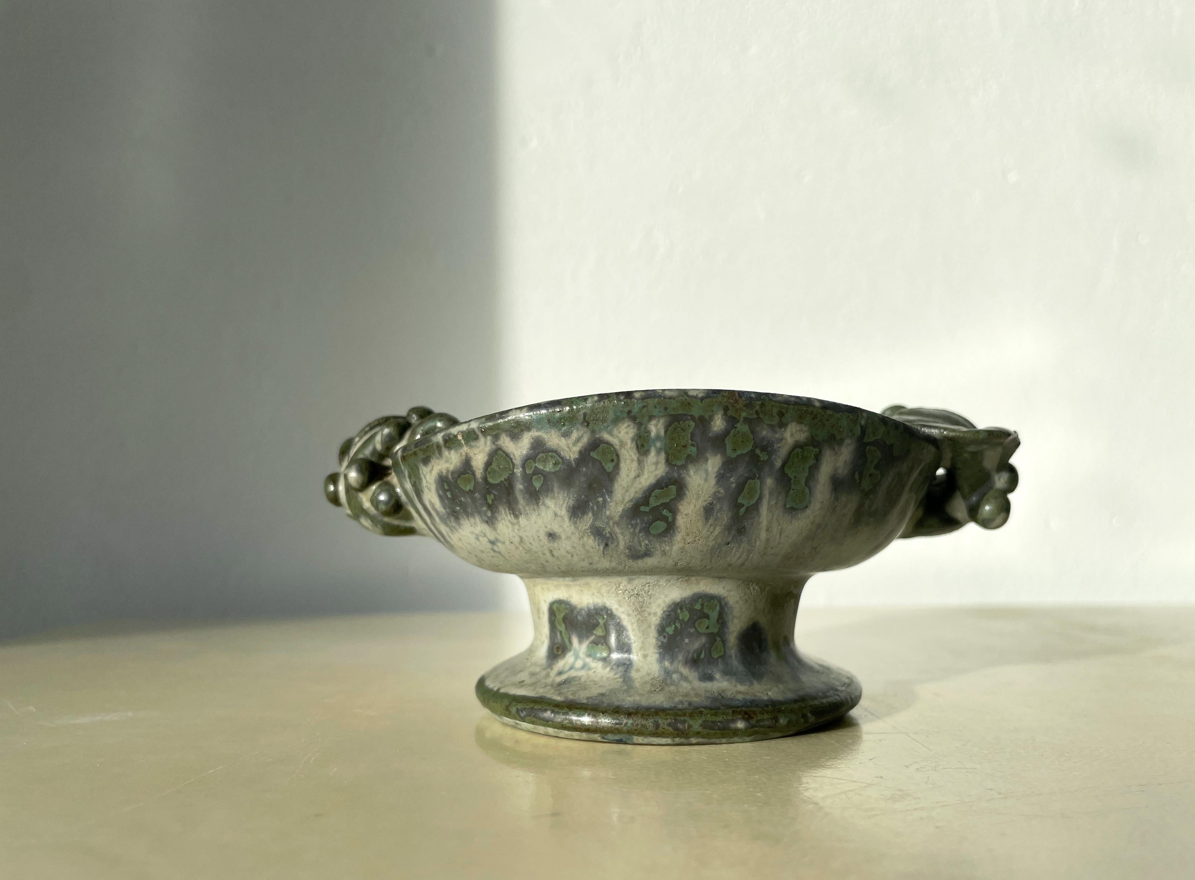 Arne Bang Decorative Candle Holder Bowl, 1950s In Good Condition For Sale In Copenhagen, DK