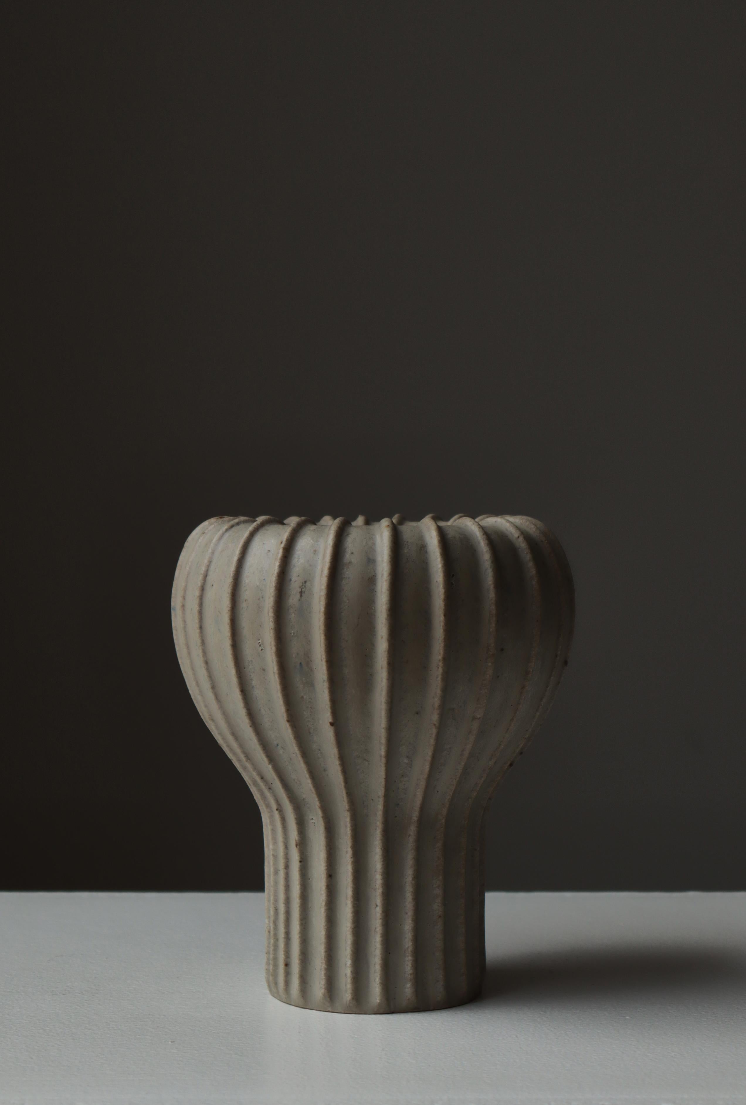 Danish Arne Bang Unique Art Deco Stoneware Vase no. 139, Own Studio, Denmark, 1930s For Sale