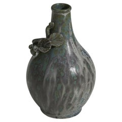 Arne Bang, Jarrón, Gres esmaltado gris y verde, Dinamarca, años 40