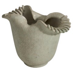 Arne Bang, Vase, Grey Glazed Stoneware, Denmark, 1940s