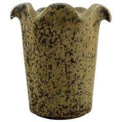Arne Bang, Vase in Glazed Ceramics, Model Number 208, Beautiful Speckled Glaze
