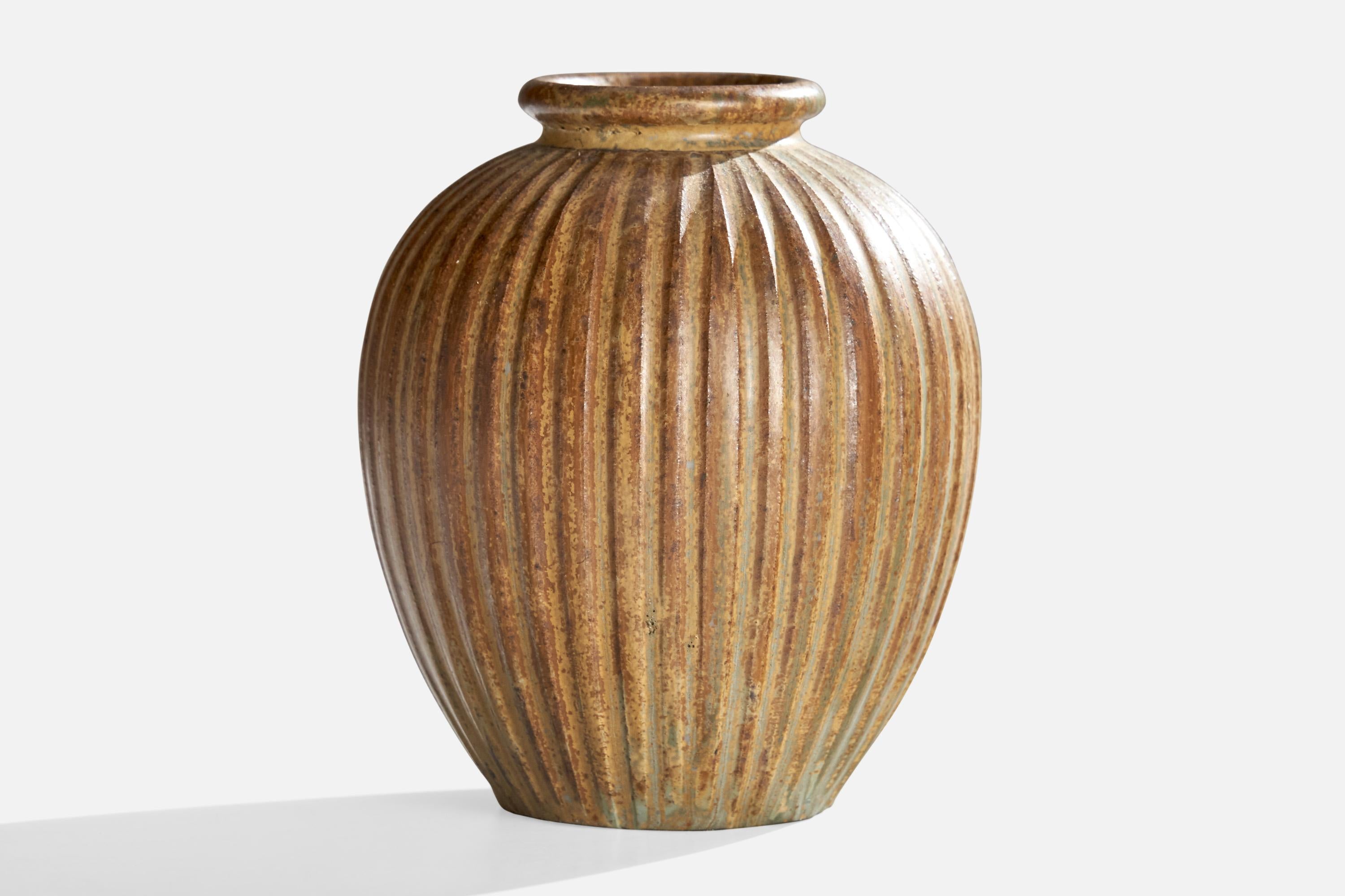 Scandinavo moderno Arne Bang, Vaso, Gres, Danimarca, anni '30 in vendita