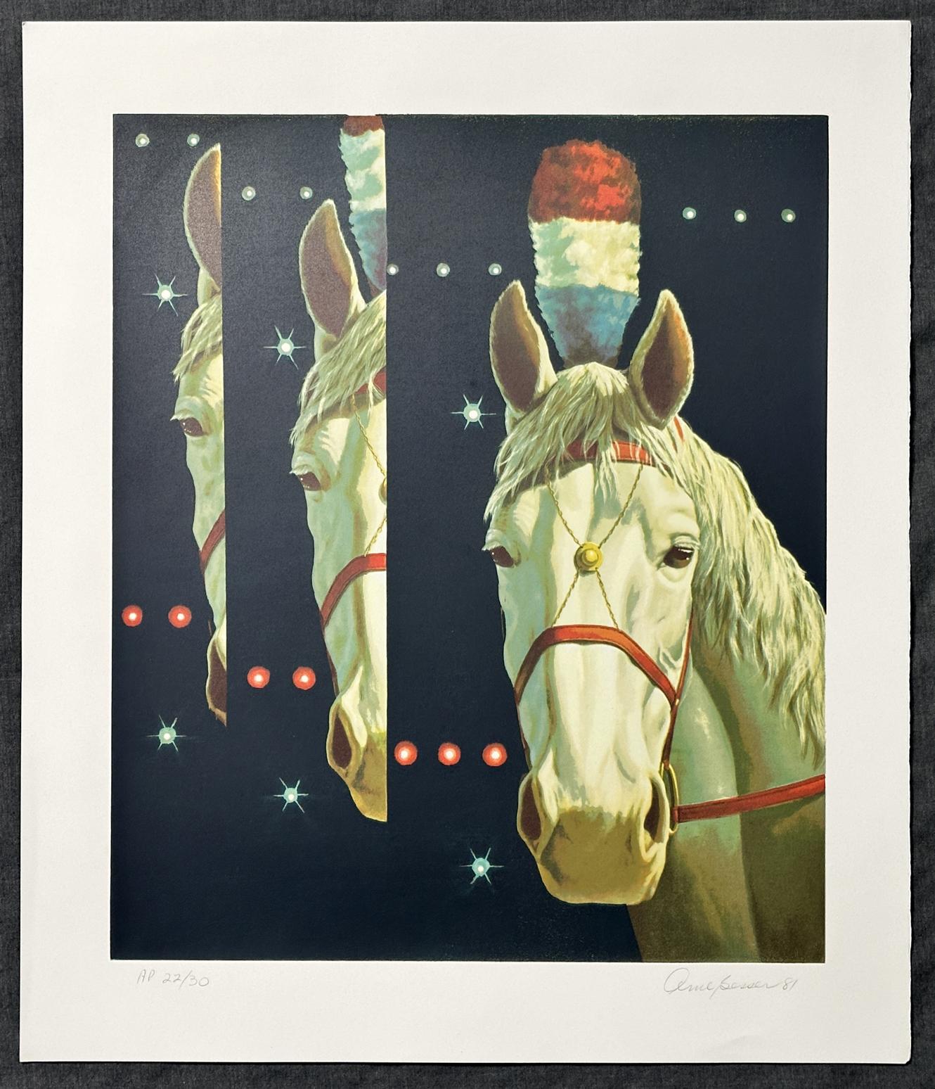 Circus Triad 1981 Signed Screen Print by Arne Besser For Sale 8