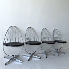 Arne Dahlén Chrom-Drehstuhl (Schweden, 1960er Jahre)