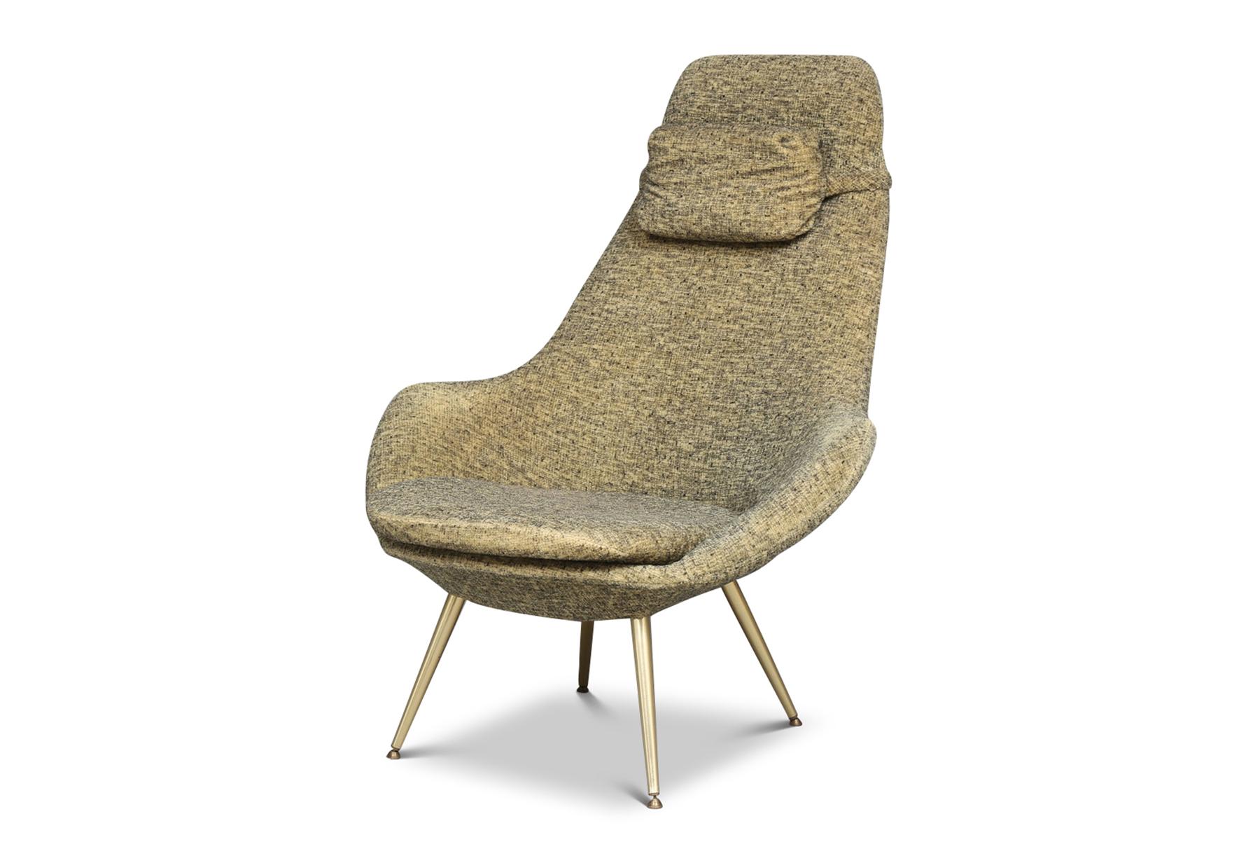 Arne Dahlén Highback Lounge Chair In Excellent Condition For Sale In Berkeley, CA