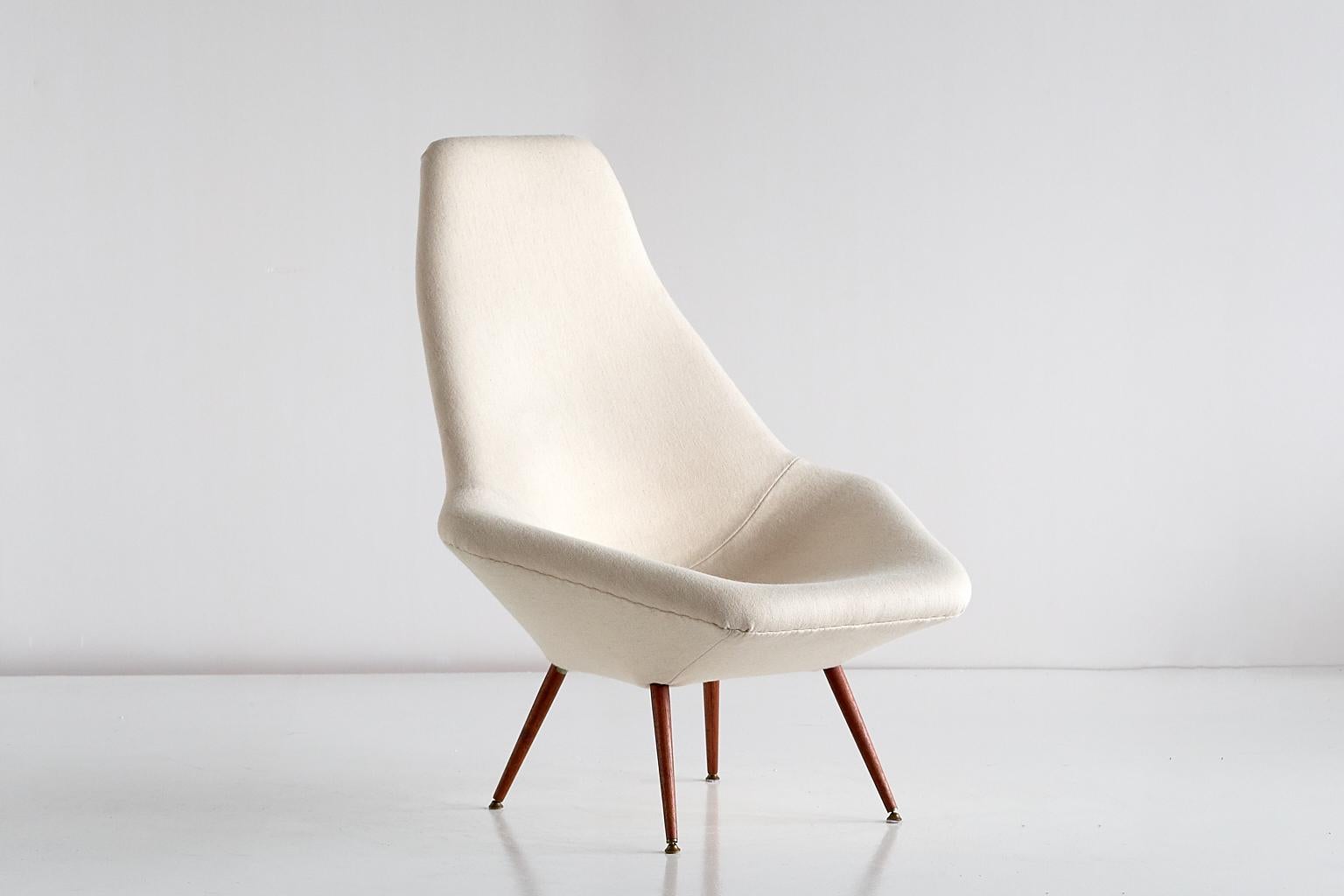 Scandinavian Modern Arne Dahlén Lounge Chair, Dahléns Dalums Fåtöljindustri, Sweden, 1960s