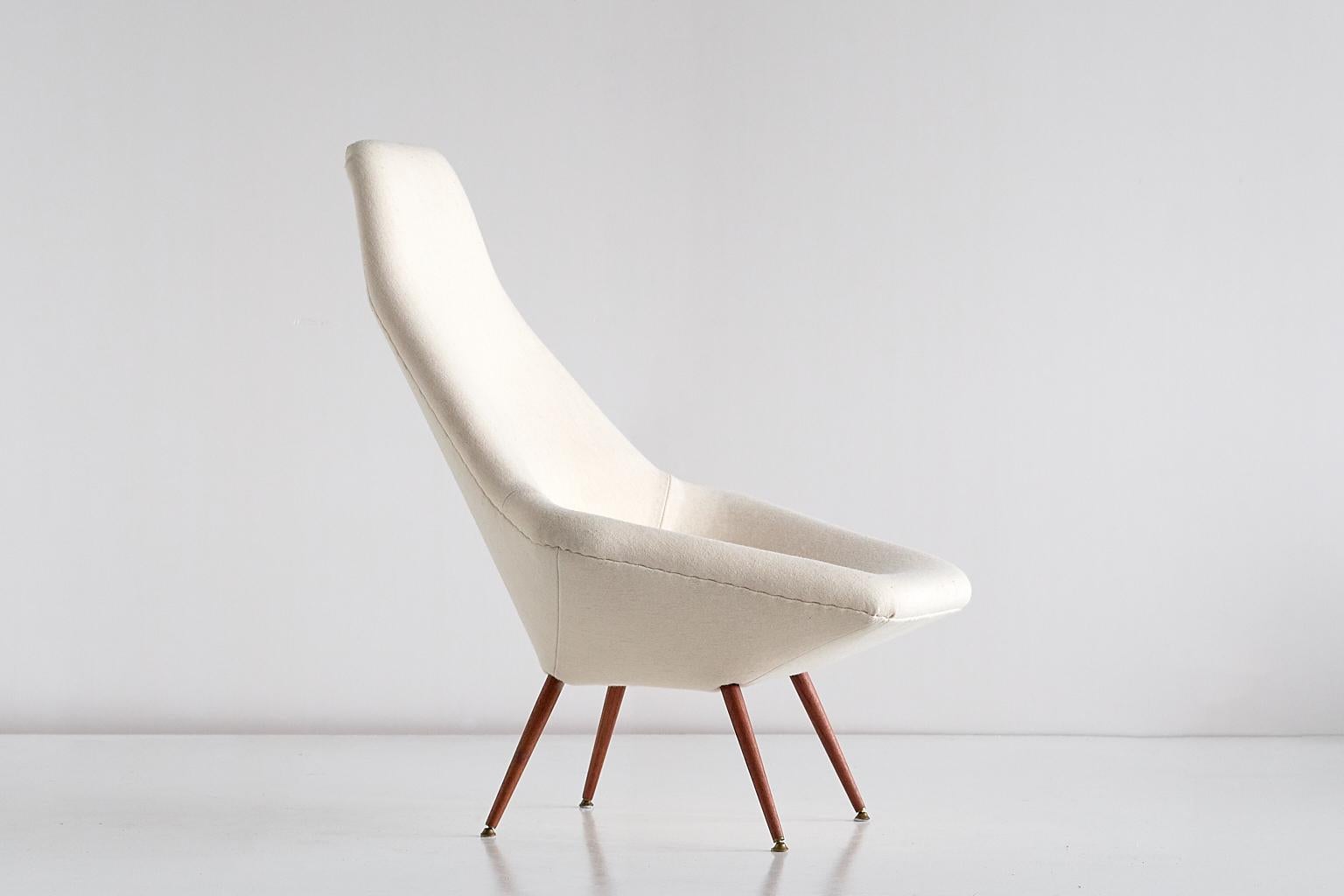 Mid-20th Century Arne Dahlén Lounge Chair, Dahléns Dalums Fåtöljindustri, Sweden, 1960s