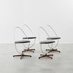 Arne Dahlèn Set of Four Chairs Dahléns Dalum Fåtölj Industri AB, Sweden 1960s