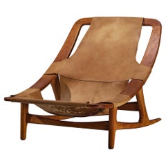 Arne F. Tidemand Ruud for Nocraft 'Holmenkollen' Chair in Camel Leather 