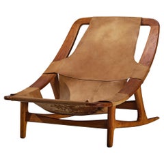 Arne F. Tidemand Ruud for Nocraft 'Holmenkollen' Chair in Camel Leather