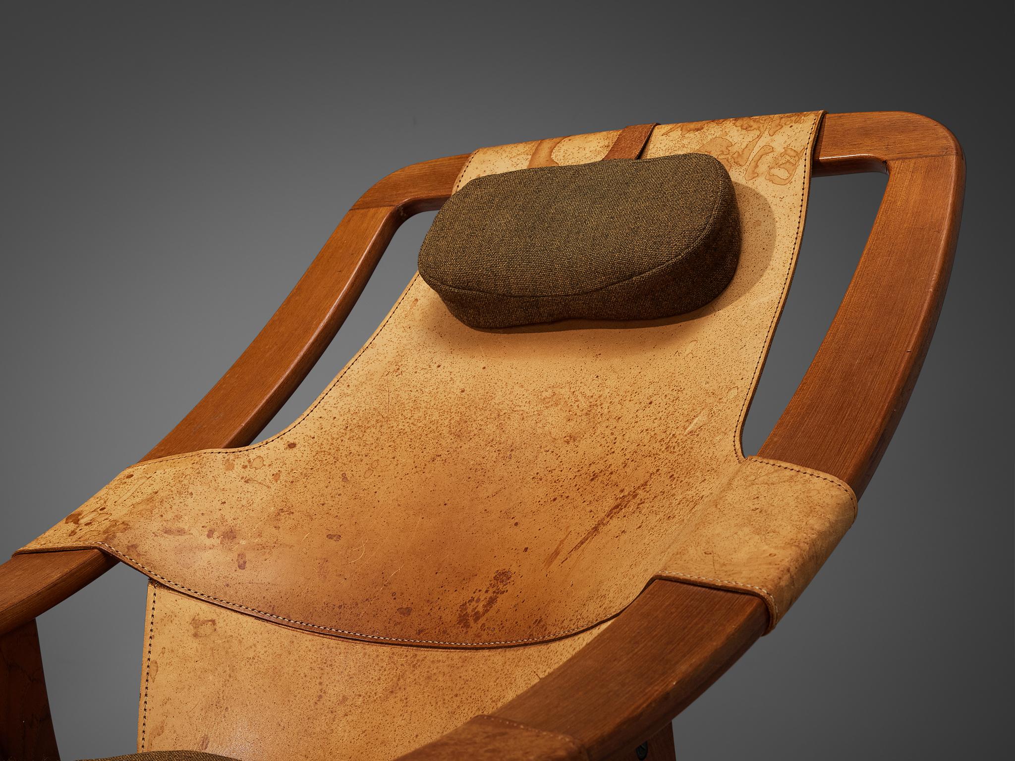 Mid-20th Century Arne F. Tidemand Ruud for Nocraft 'Holmenkollen' Chair with Ottoman  For Sale