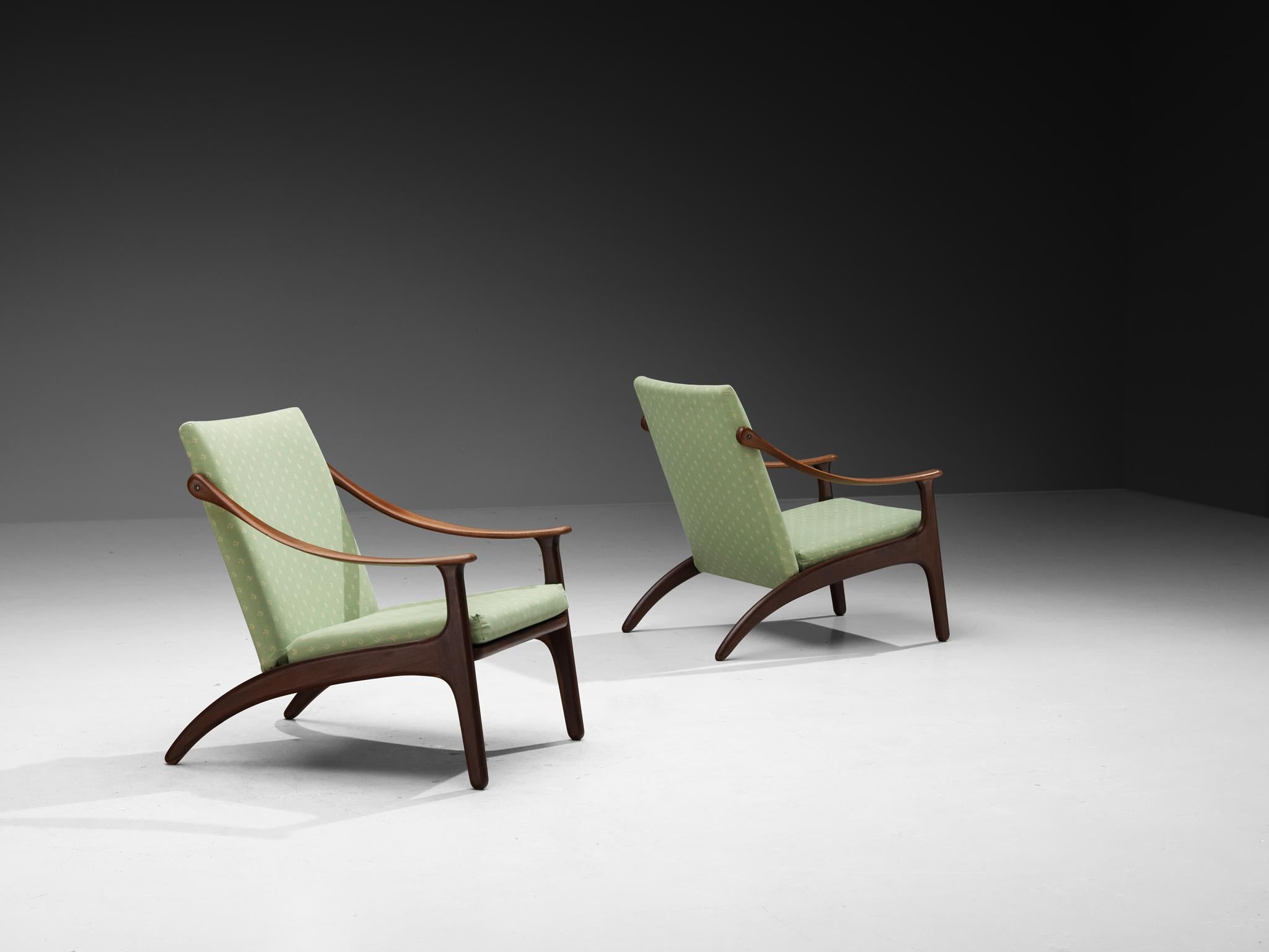 Arne Hovmand-Olsen e P. Mikkelsen Coppia di sedie da salotto in Greene & Greene in vendita 4