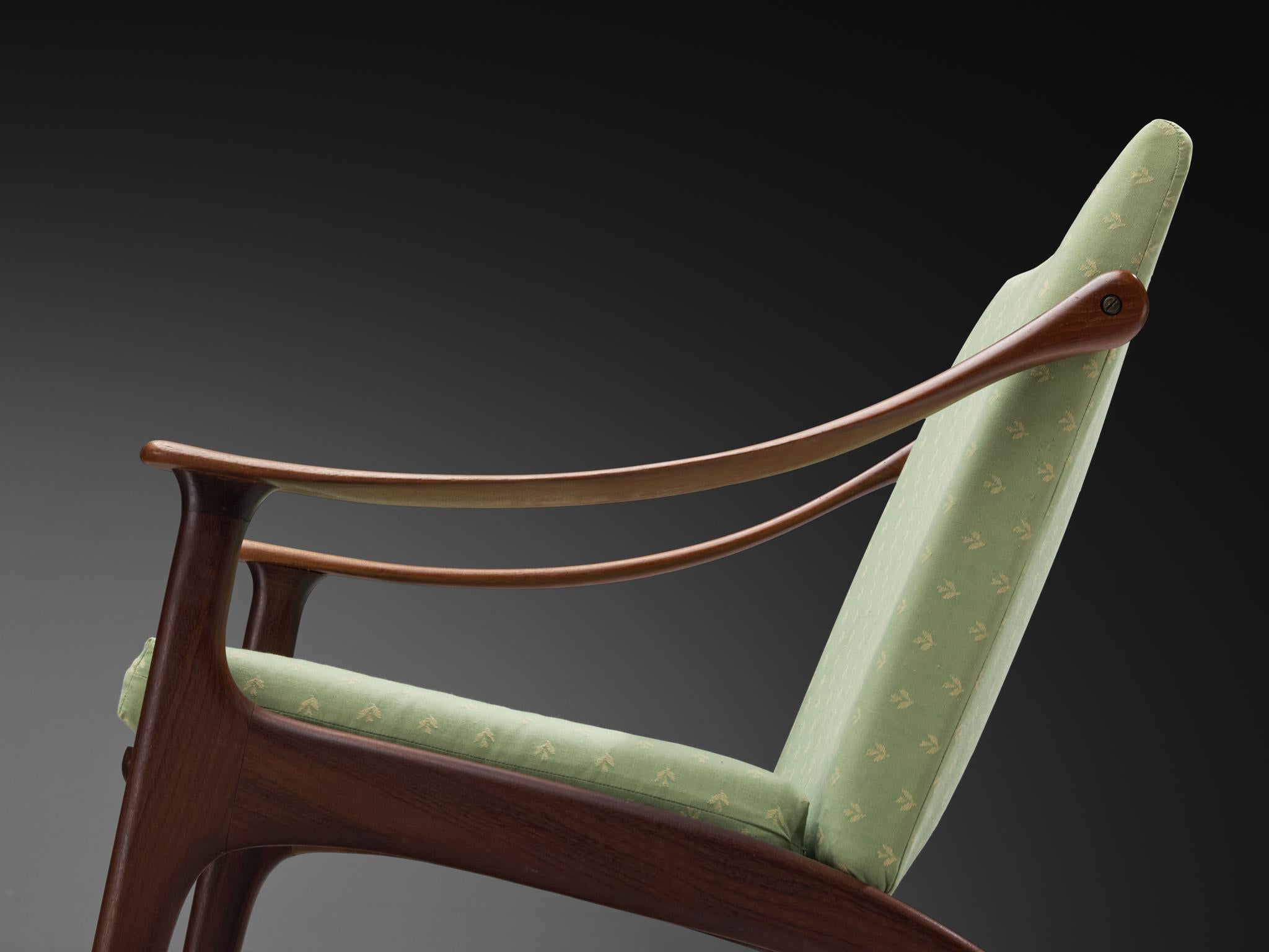 Metà XX secolo Arne Hovmand-Olsen e P. Mikkelsen Coppia di sedie da salotto in Greene & Greene in vendita
