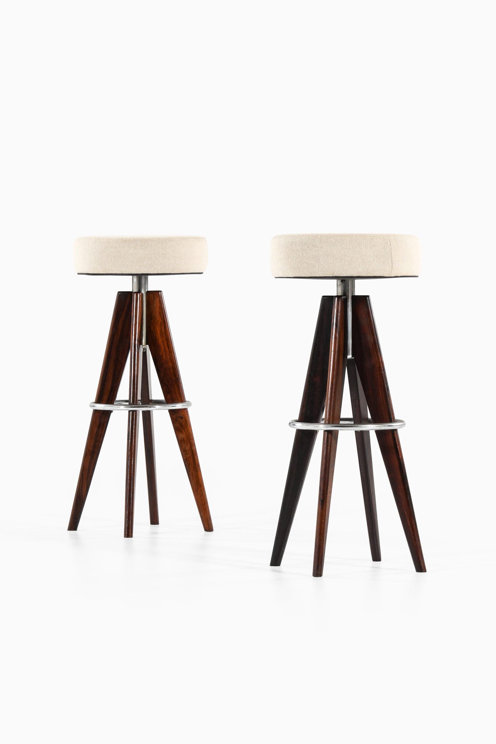 Danish Arne Hovmand-Olsen Bar Stools Produced in Denmark