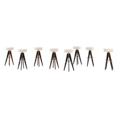 Arne Hovmand-Olsen Bar Stools Produced in Denmark