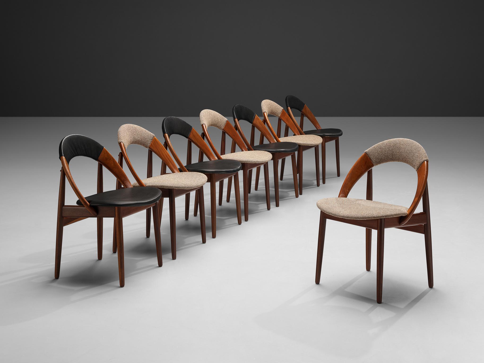 Arne Hovmand-Olsen Bicolor Set of Dining Chairs 3