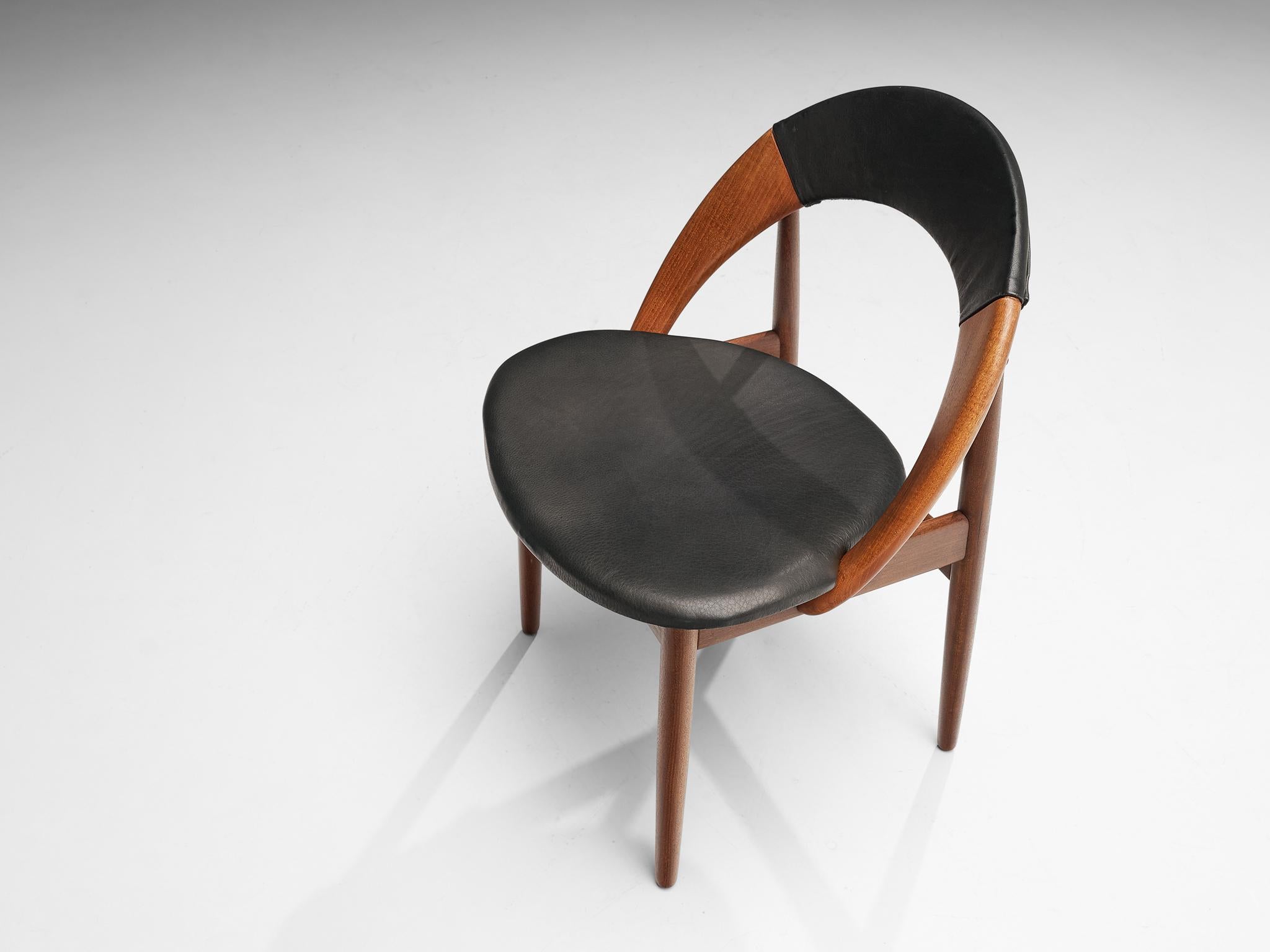 Arne Hovmand-Olsen Bicolor Set of Dining Chairs 4