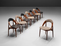 Arne Hovmand-Olsen Bicolor Set of Dining Chairs