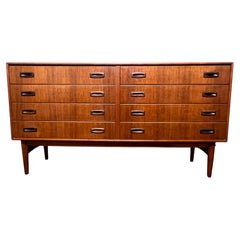 Arne Hovmand-Olsen Danish Teak and Rosewood Eight Drawer Dresser Circa 1960s