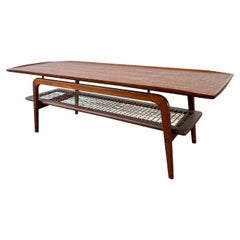 Table basse danoise moderne en teck du milieu du siècle dernier d'Arne Hovmand-Olsen