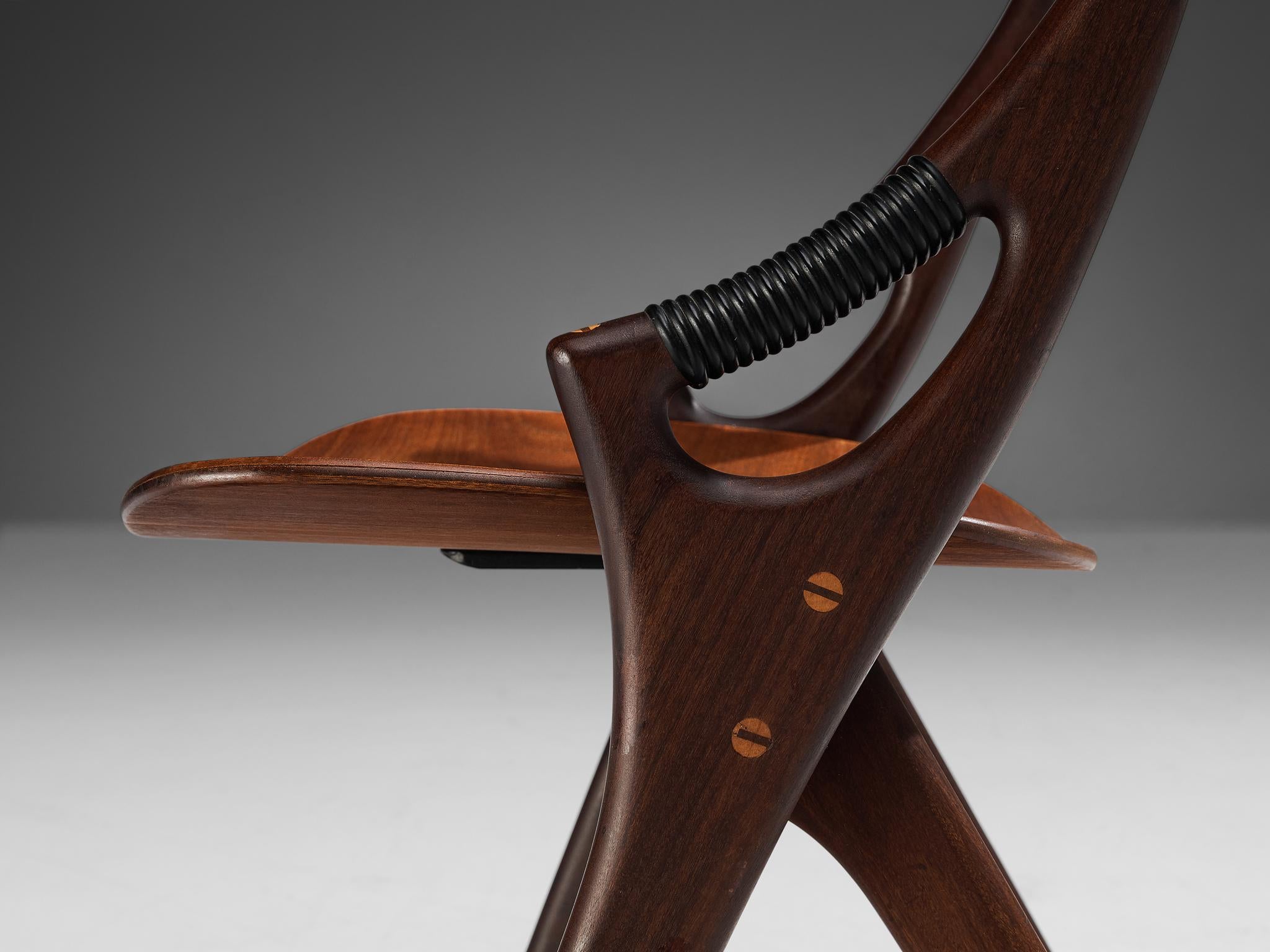 Scandinavian Modern Arne Hovmand-Olsen Dining Chair in Teak  For Sale