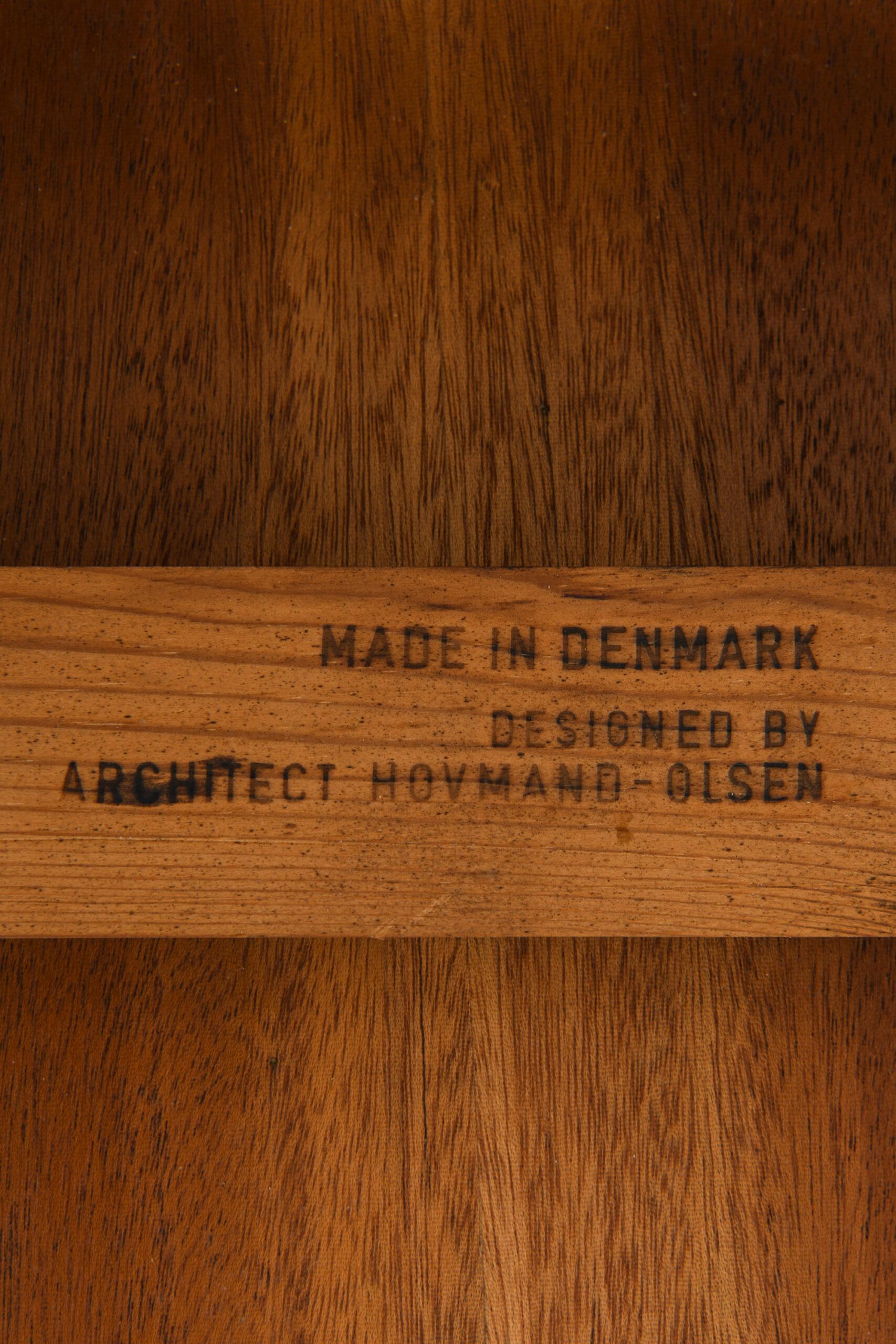 Arne Hovmand-Olsen Dining Table Produced by Skovmand & Andersen in Denmark For Sale 1
