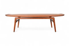 Arne Hovmand Olsen Floating Surfboard Coffee Table In Teak