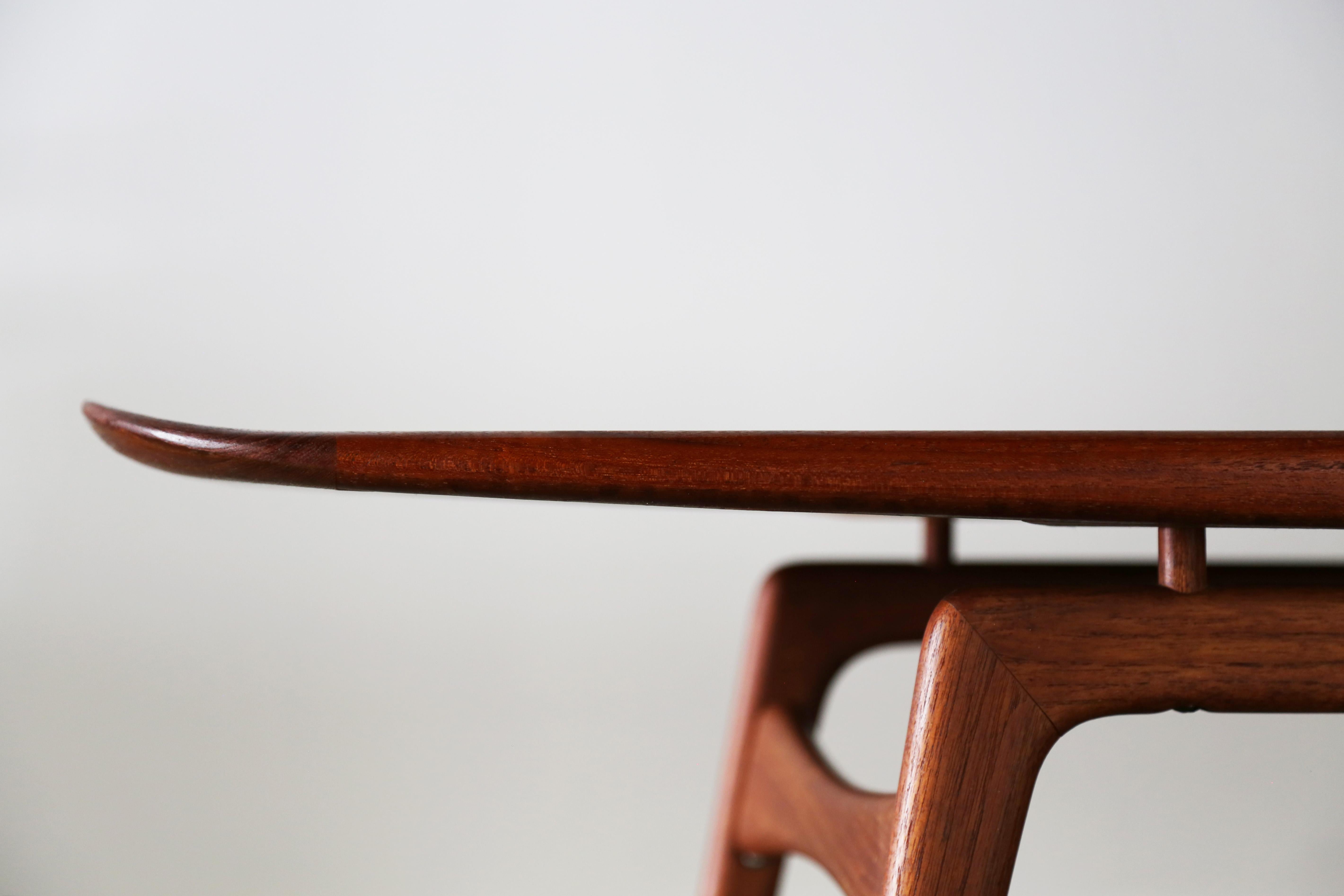 Danish Arne Hovmand Olsen for Mogens Koch Teak Surfboard Coffee Table