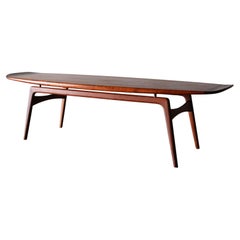 Arne Hovmand Olsen for Mogens Koch Teak Surfboard Coffee Table
