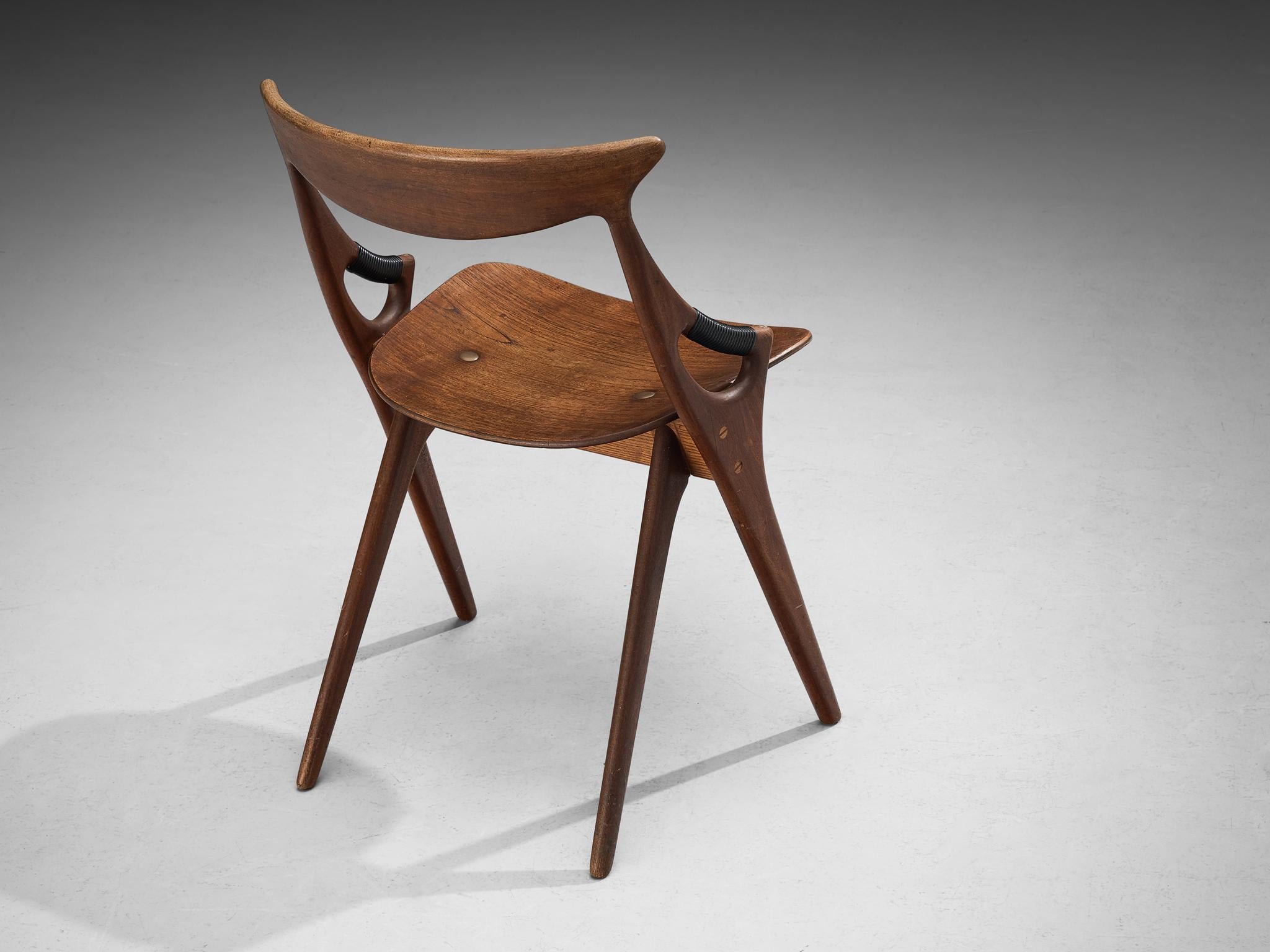 Arne Hovmand-Olsen for Mogens Kold Chair in Mahogany In Good Condition For Sale In Waalwijk, NL