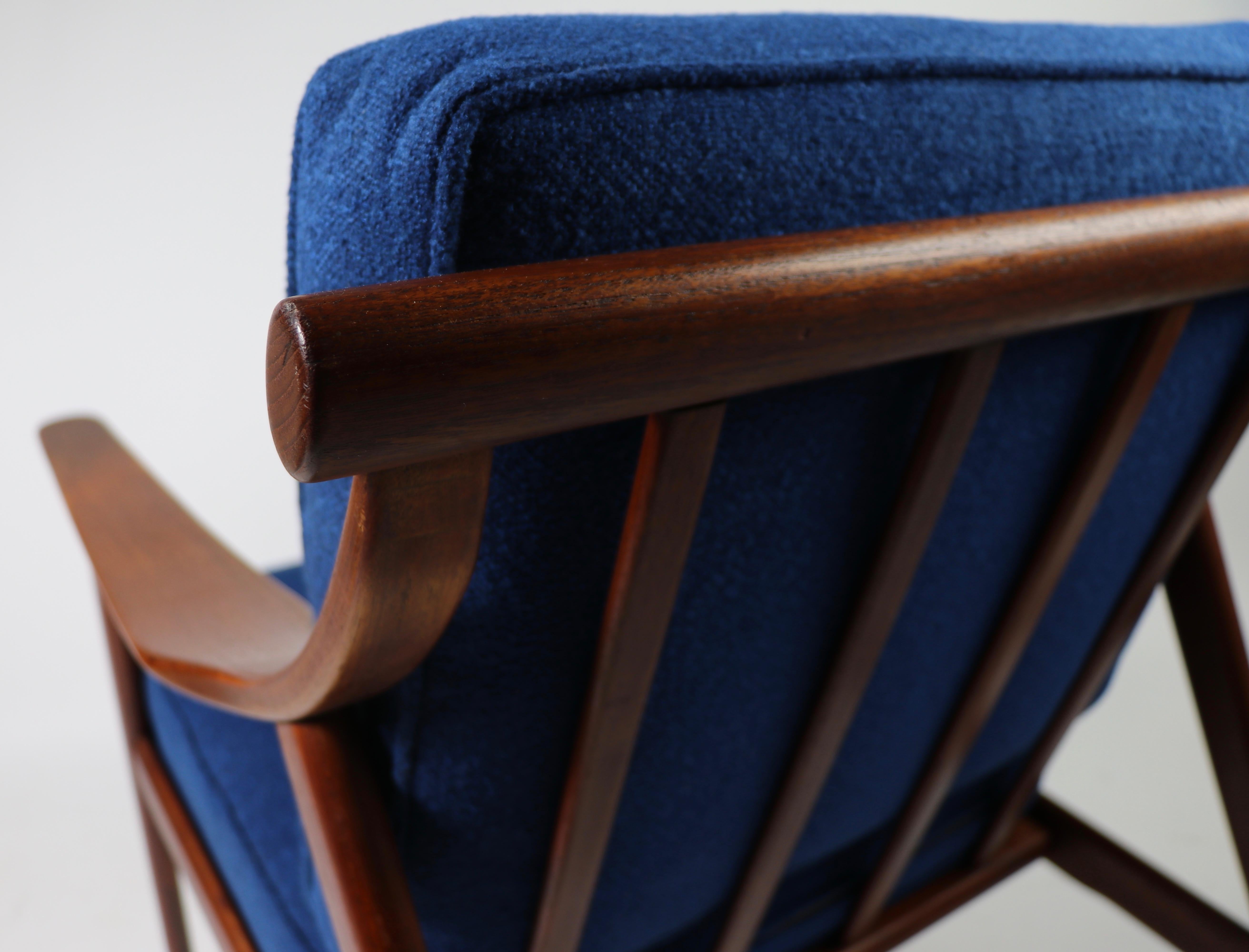 Arne-Hovmand Olsen for Mogens Kold Danish Modern Teak Frame Lounge Chair 1