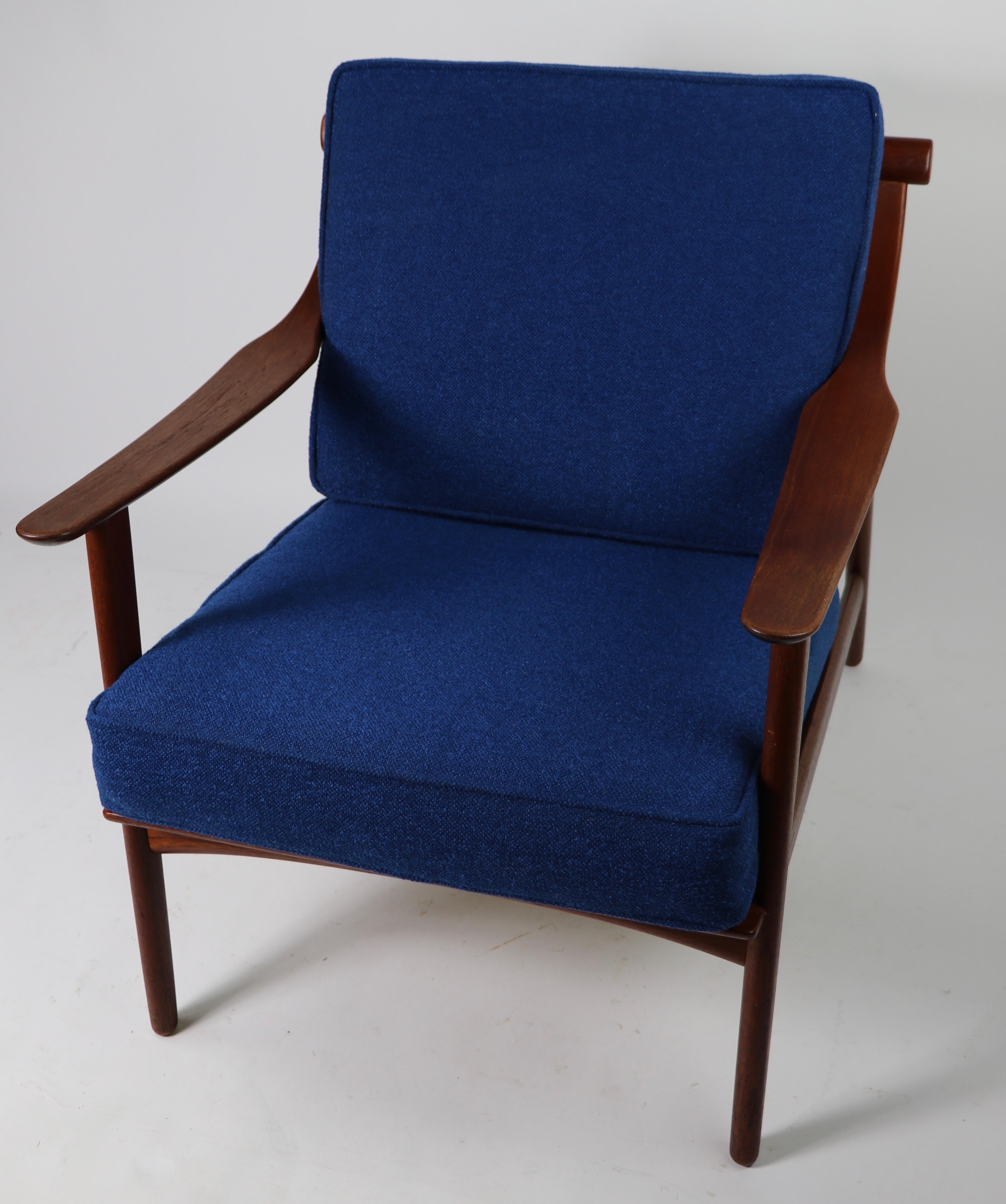 Arne-Hovmand Olsen for Mogens Kold Danish Modern Teak Frame Lounge Chair 6