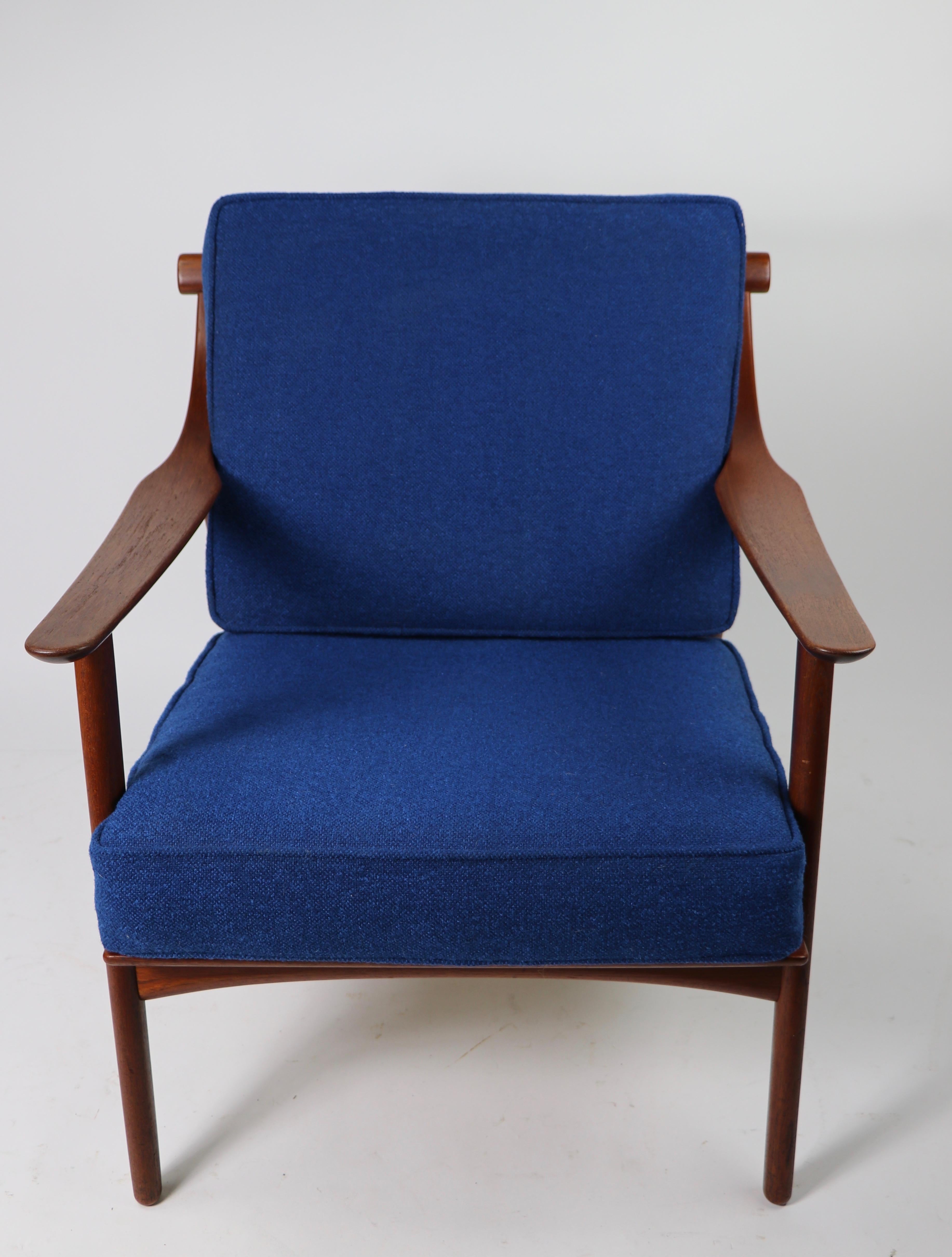 Arne-Hovmand Olsen for Mogens Kold Danish Modern Teak Frame Lounge Chair 7