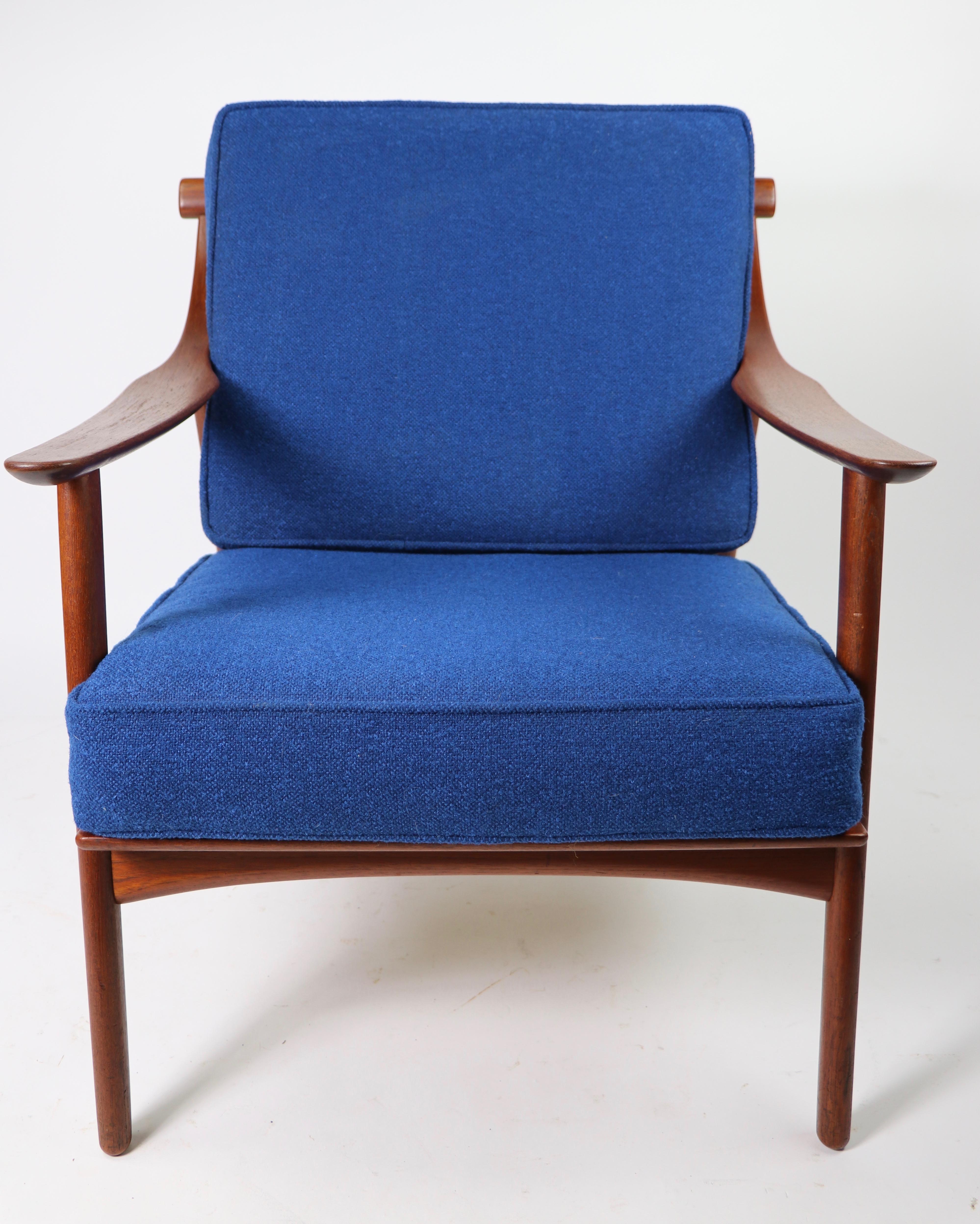 Arne-Hovmand Olsen for Mogens Kold Danish Modern Teak Frame Lounge Chair 8