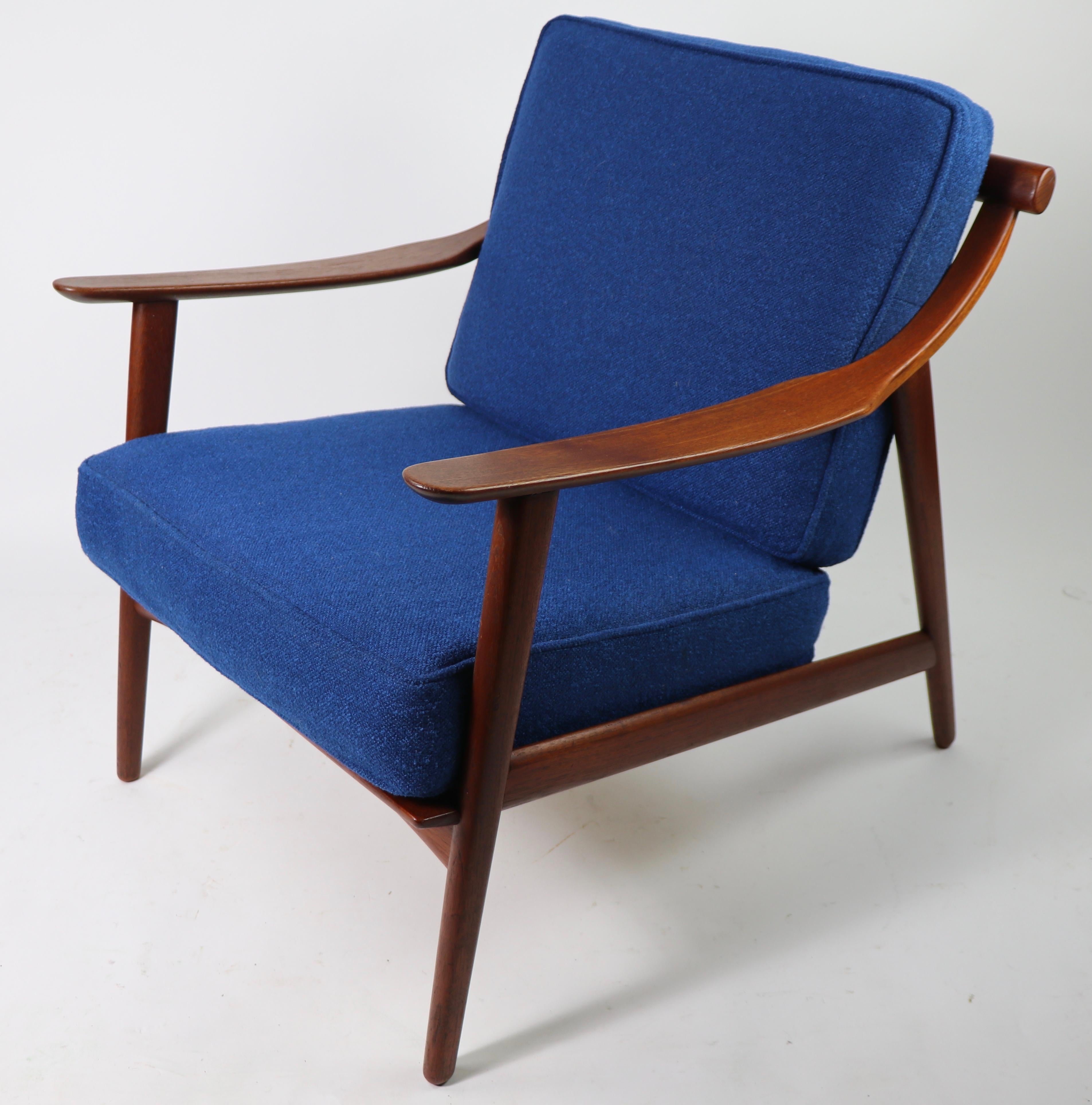 European Arne-Hovmand Olsen for Mogens Kold Danish Modern Teak Frame Lounge Chair