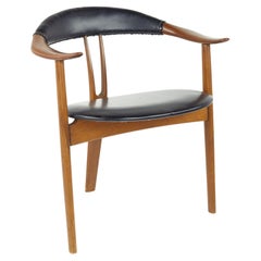 Arne Hovmand Olsen for Mogens Kold MCM Danish Teak and Leather Lounge Chair
