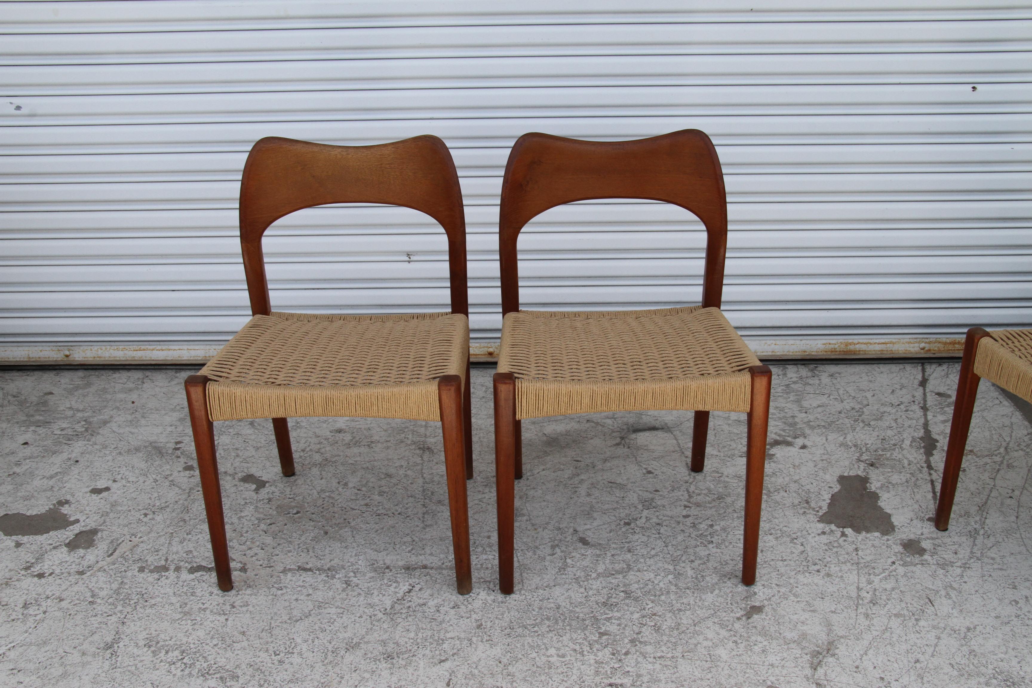 Danese Arne Hovmand-Olsen per Mogens Kold MCM - Sedie da pranzo danesi in teak -8 in vendita