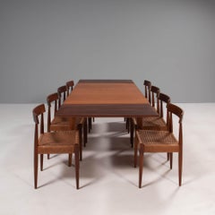 Arne Hovmand-Olsen for Mogens Kold Mid-Century Teak Dining Table and Chairs Set