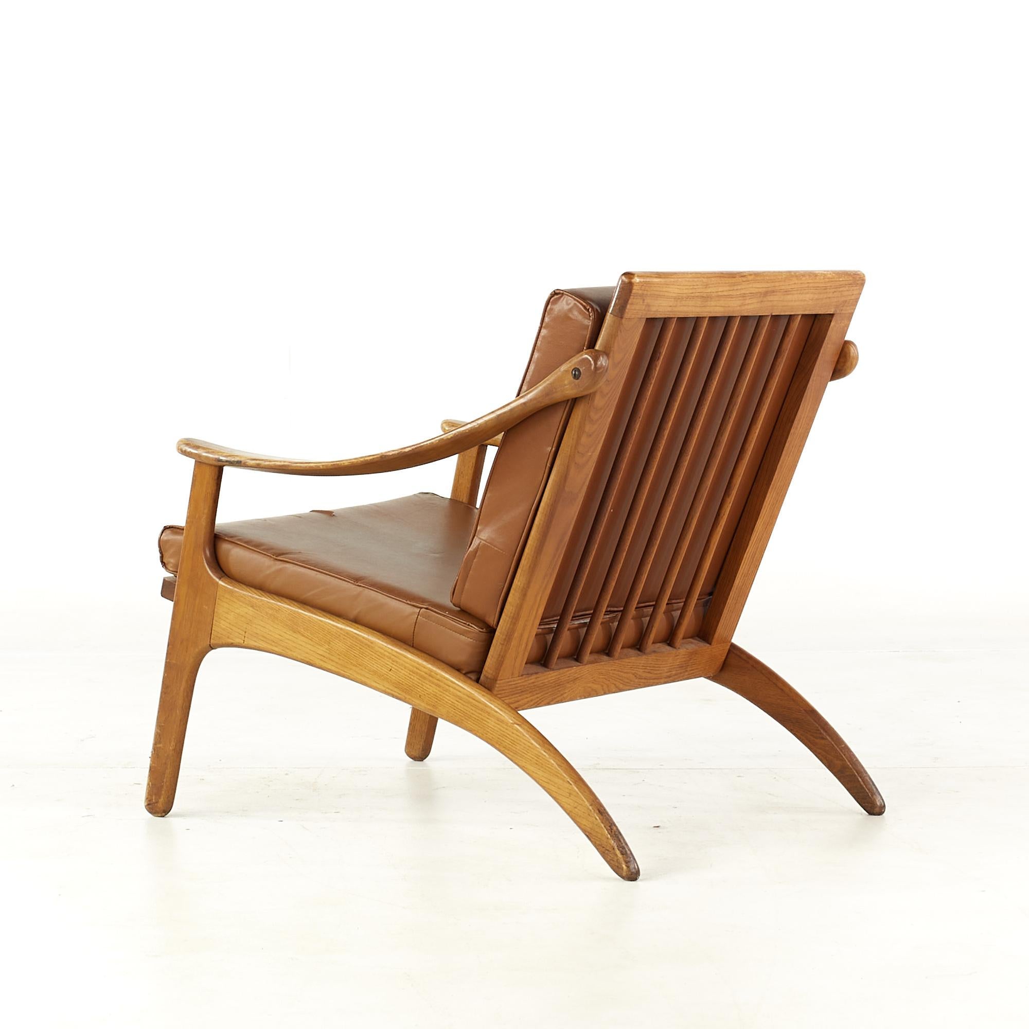Arne Hovmand Olsen for P Mikkelsen MCM Teak Lean Back Lounge Chairs, Pair For Sale 2