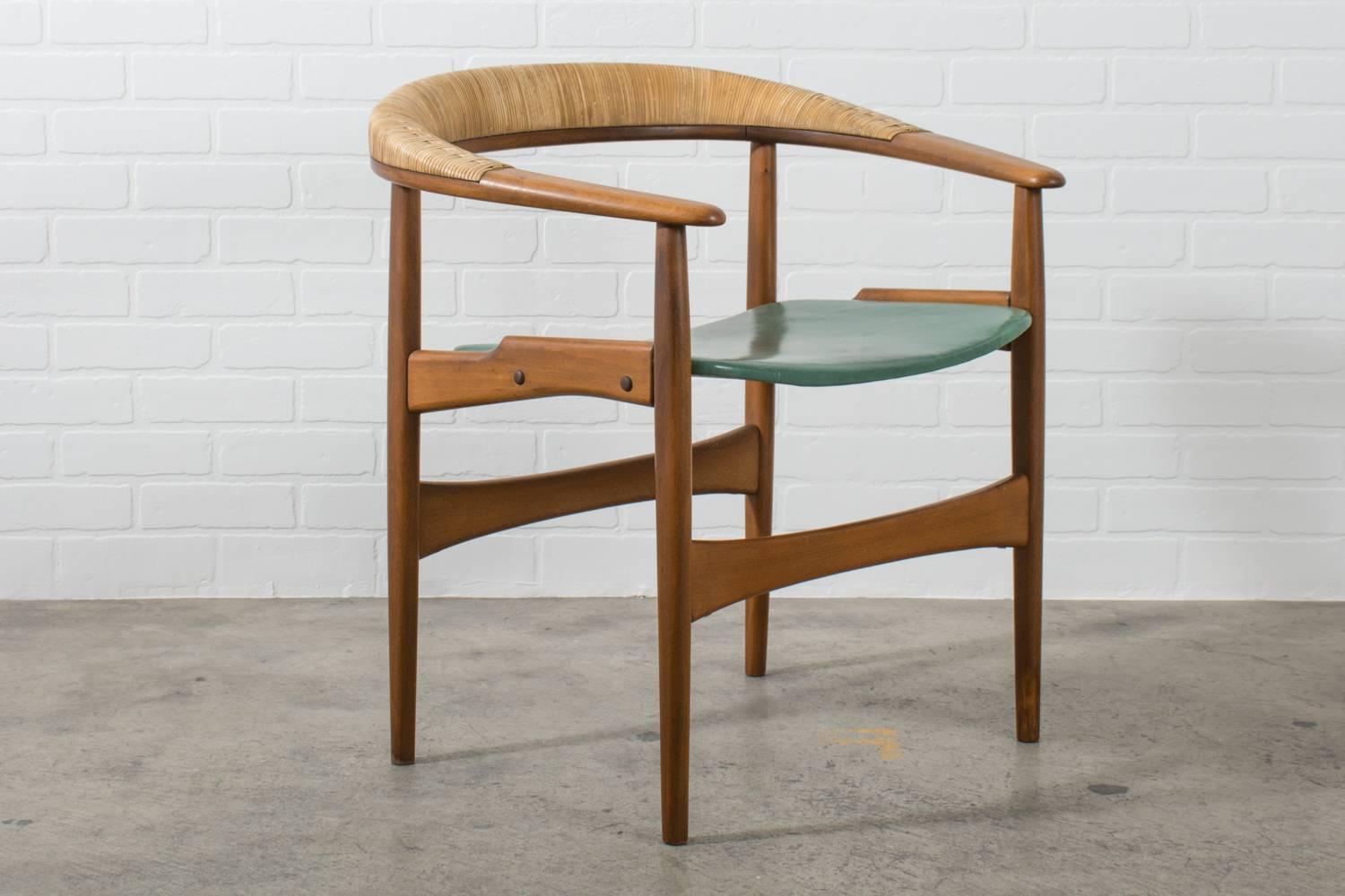Danish Arne Hovmand-Olsen Lounge Chair, Denmark, 1950s