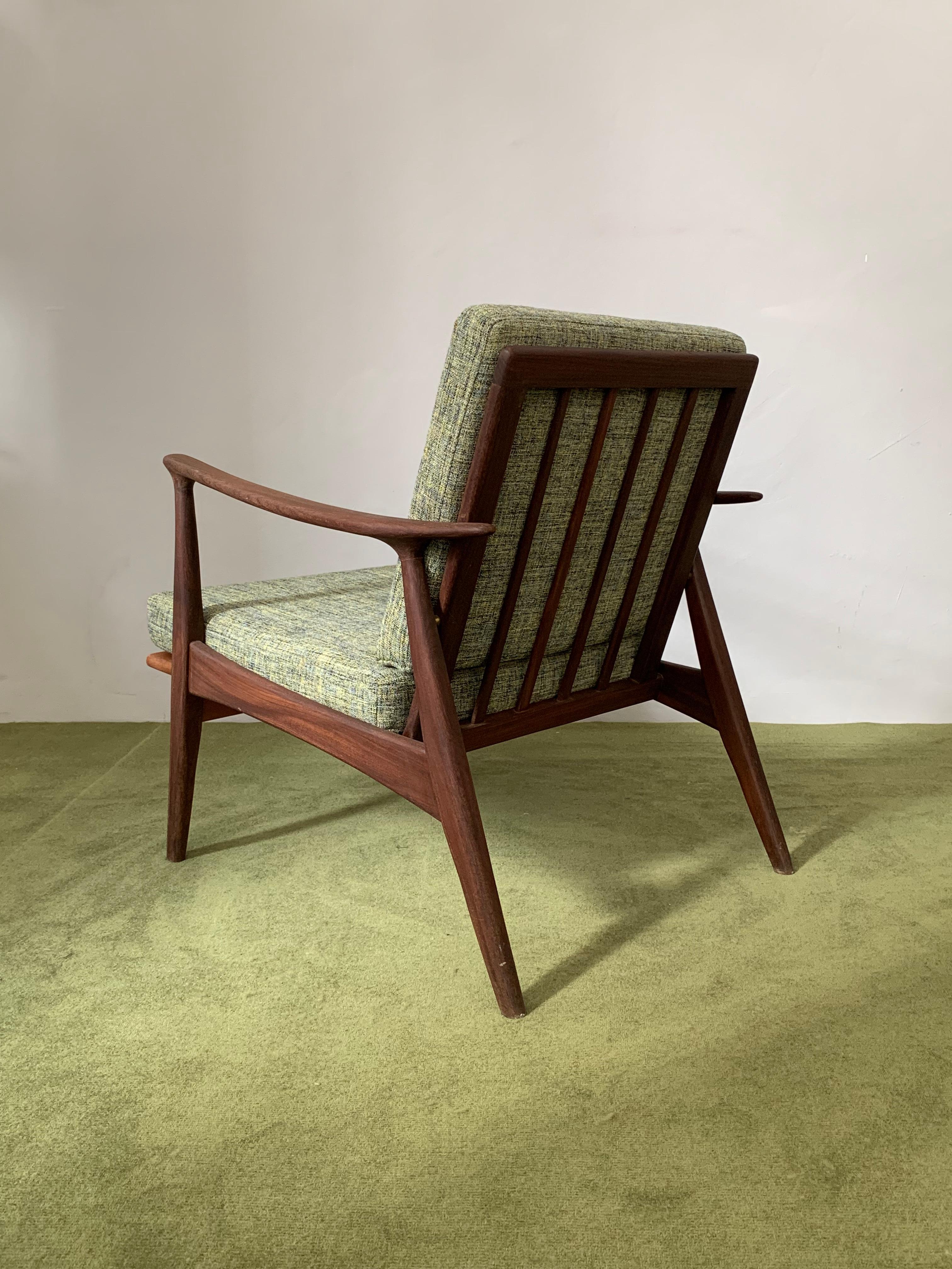 Mid-20th Century Arne Hovmand Olsen Lounge Chair 1960s Denmark For Sale