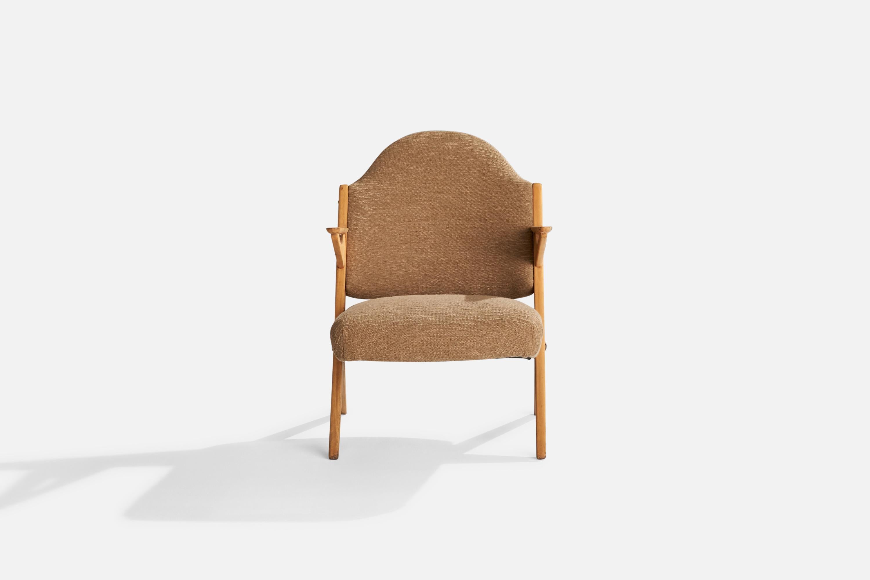 Mid-Century Modern Arne Hovmand-Olsen, chaise longue, Beeche, Fabrice, Danemark, années 1950 en vente