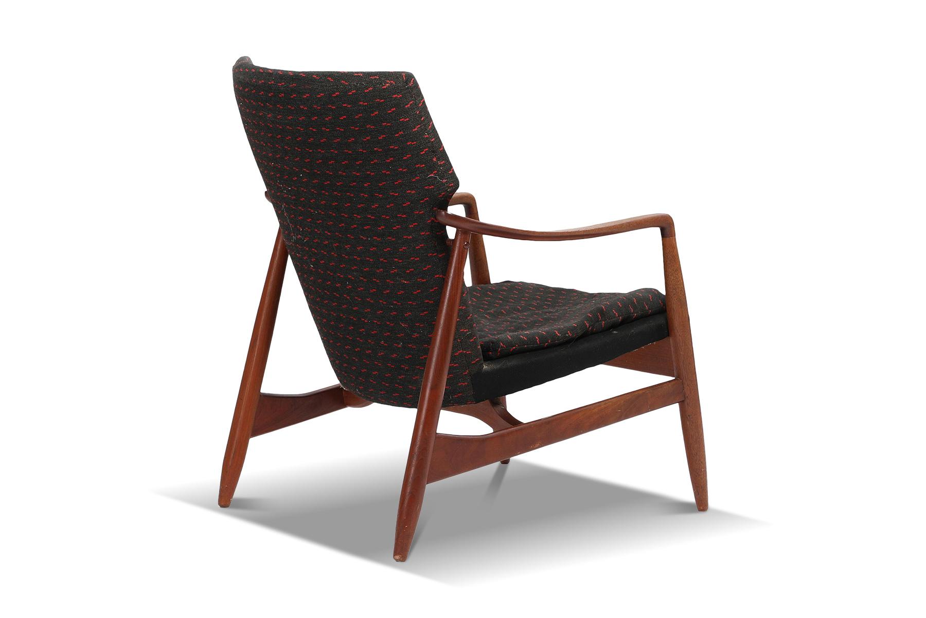 Danish Arne Hovmand Olsen Lounge Chair in Teak For Sale