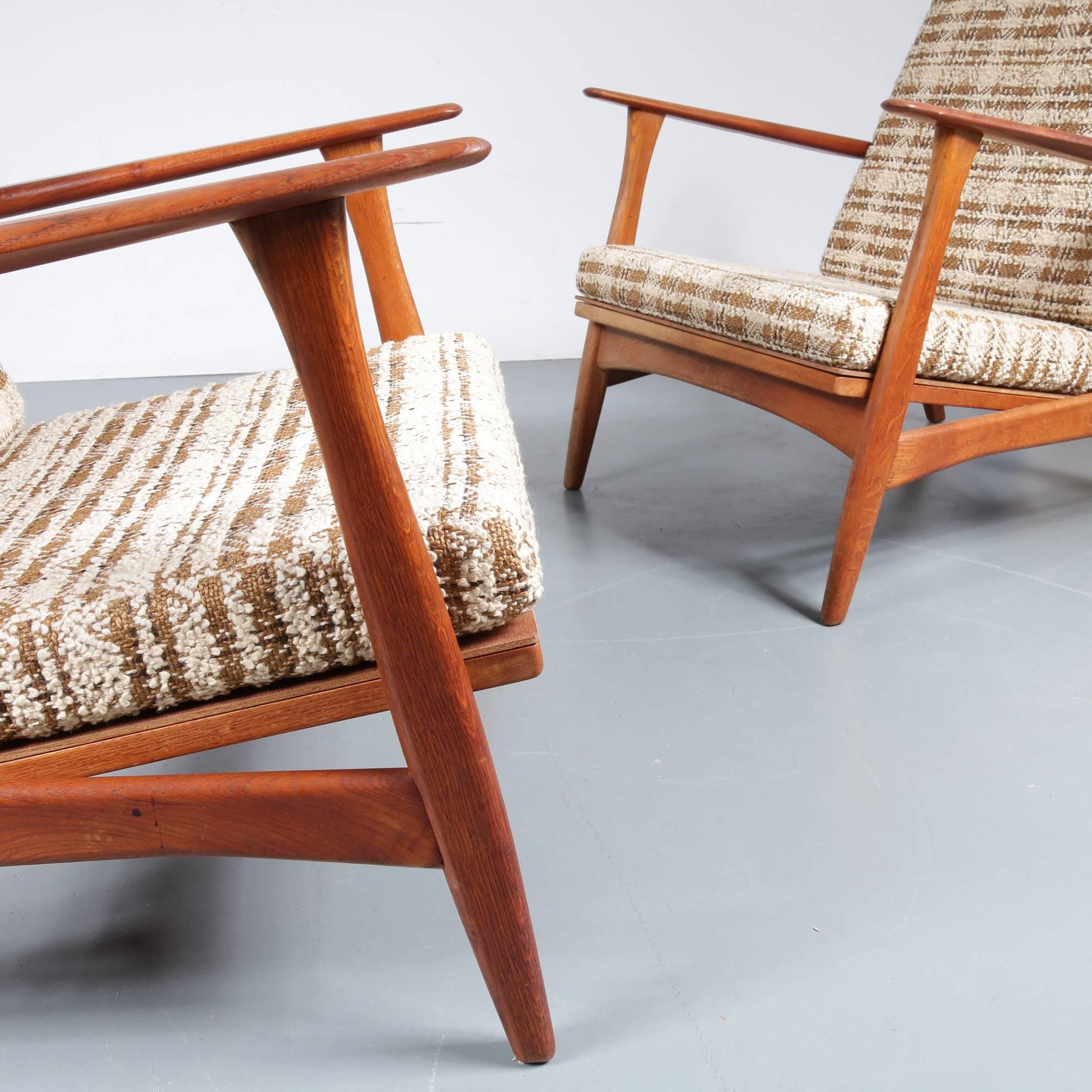 Arne Hovmand Olsen Lounge Chairs for Mogens Kold, Denmark, 1950 4