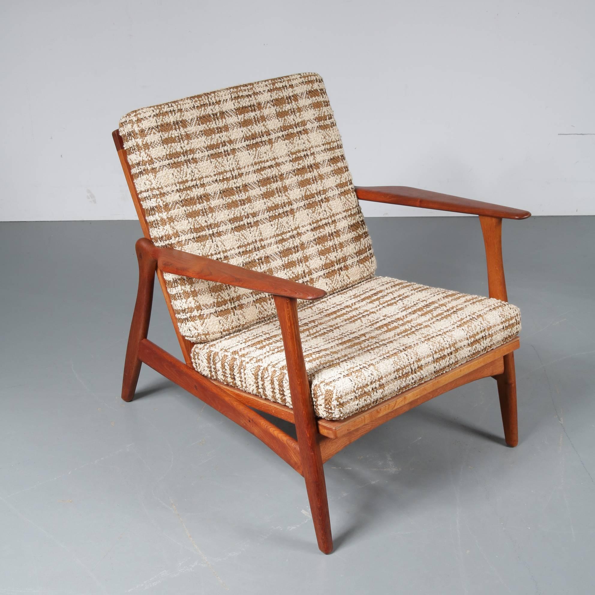 20th Century Arne Hovmand Olsen Lounge Chairs for Mogens Kold, Denmark, 1950
