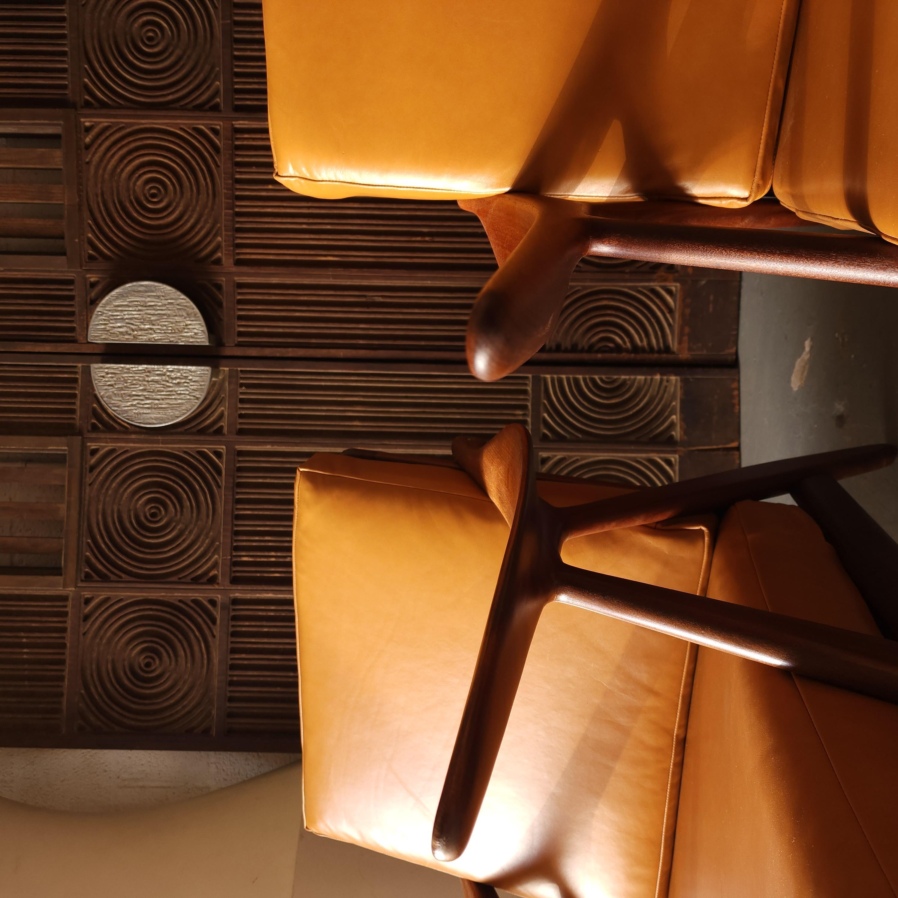 Mid-Century Modern Arne Hovmand Olsen Lounge Chairs For Sale