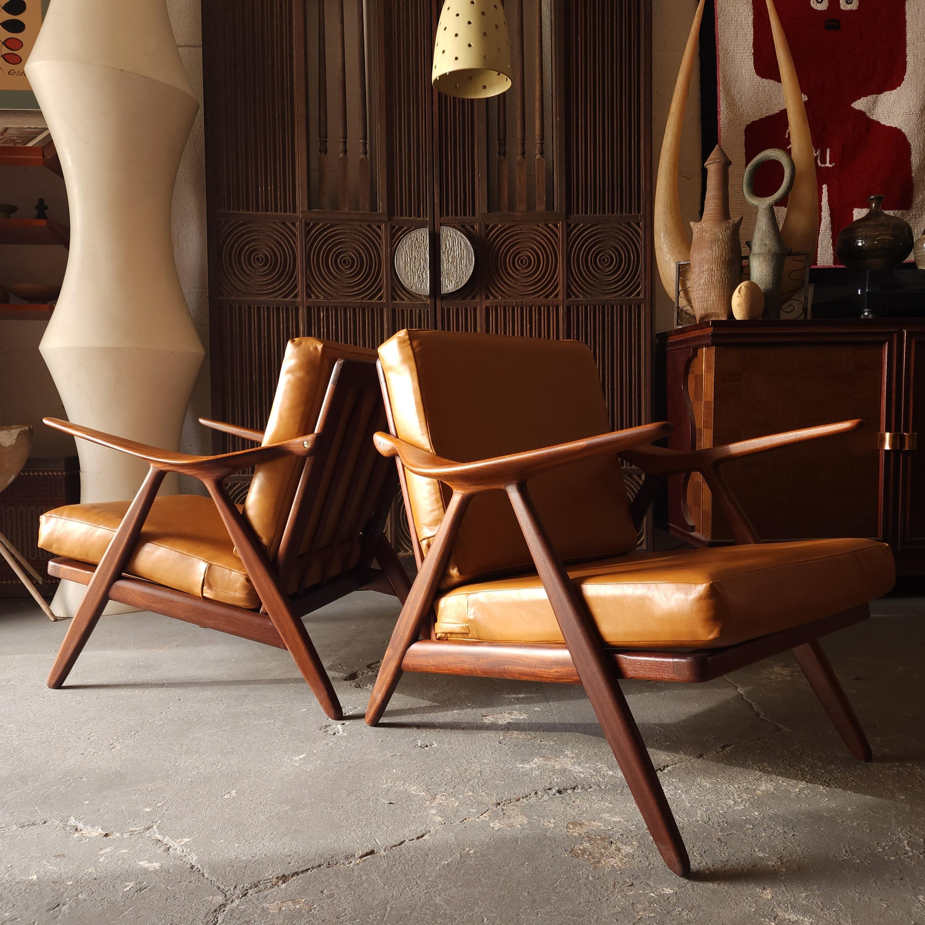20th Century Arne Hovmand Olsen Lounge Chairs For Sale