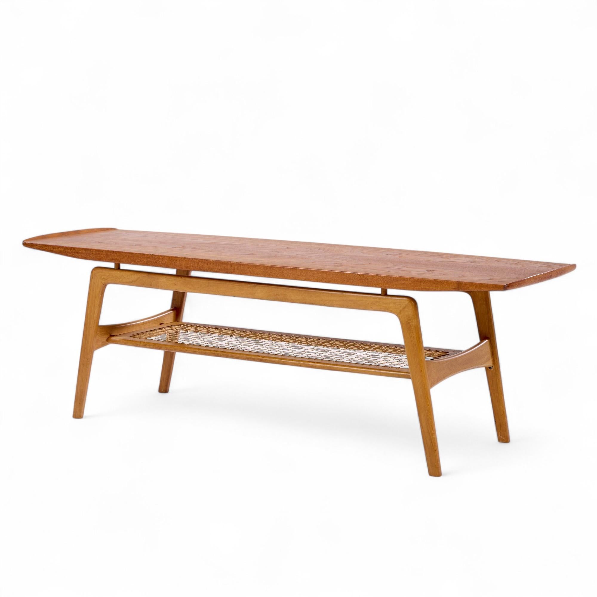 Mid-Century Modern Arne Hovmand Olsen Mid Century Danish Teak Coffee Table For Sale