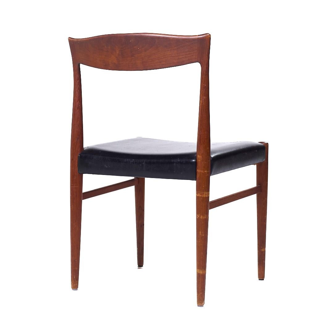 Arne Hovmand Olsen Mid Century Danish Teak Dining Chair In Good Condition For Sale In Countryside, IL