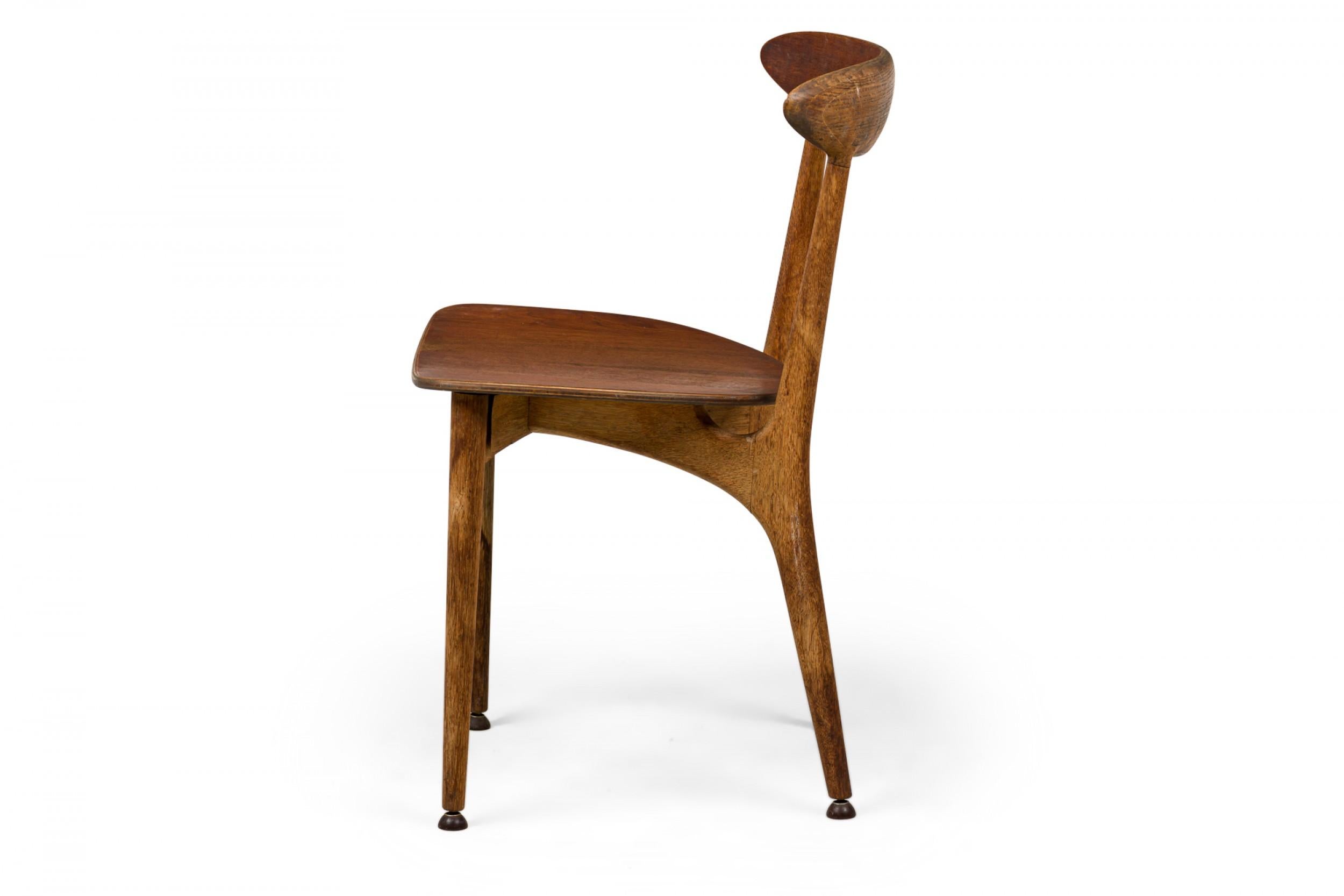 Hand-Crafted Arne Hovmand-Olsen Mid-Century Danish Wooden Dining Chair For Sale